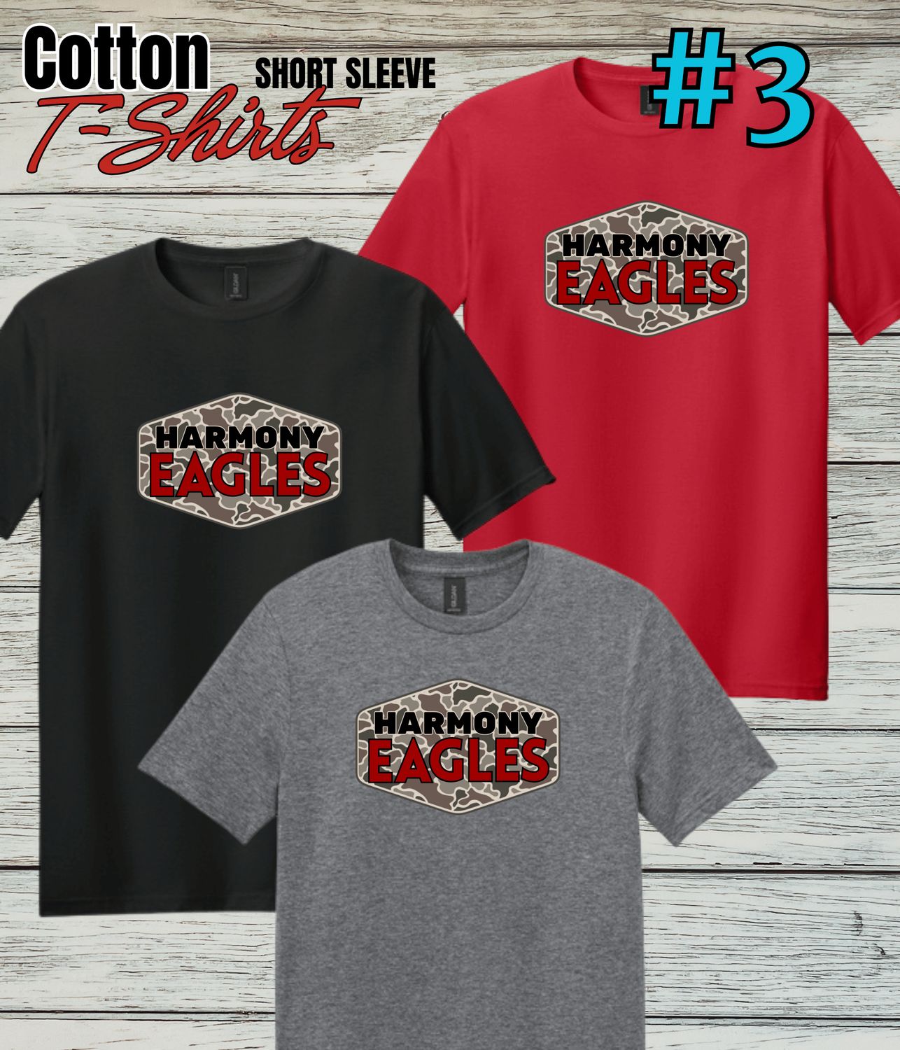 Harmony Design #3 Softstyle Short-Sleeved Cotton Tee