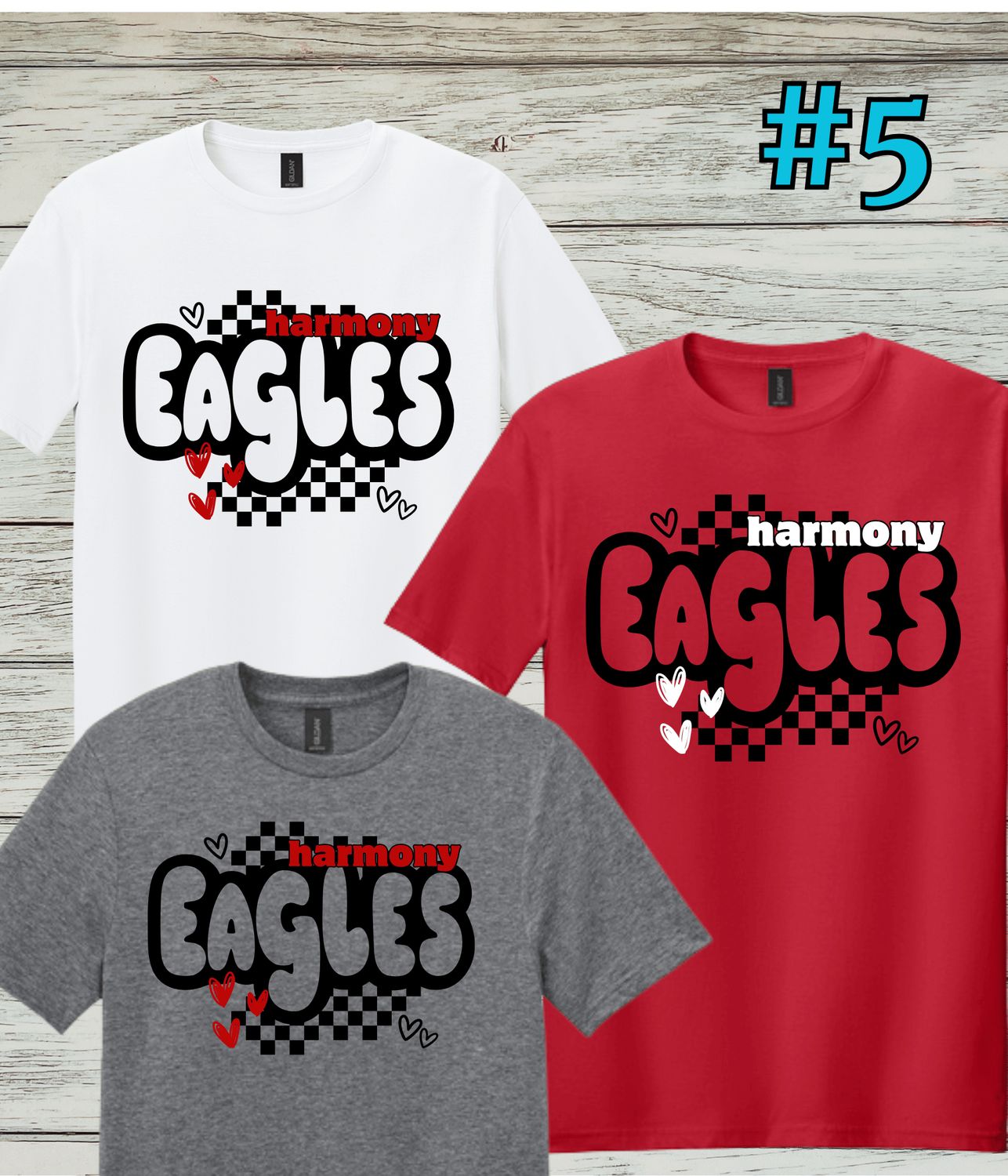 Harmony Design #5 Softstyle Short-Sleeved Cotton Tee