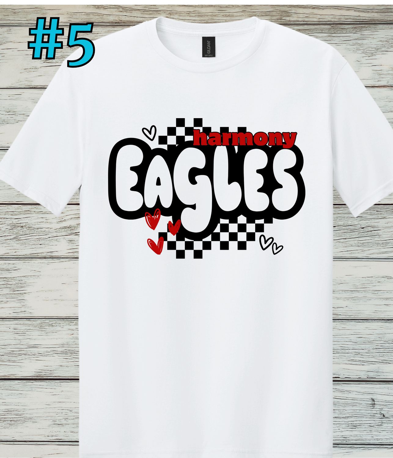Harmony Design #5 Softstyle Short-Sleeved Cotton Tee