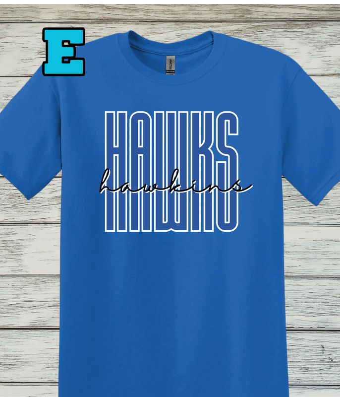 Hawkins Design E- Softstyle Short-Sleeved Cotton Tee