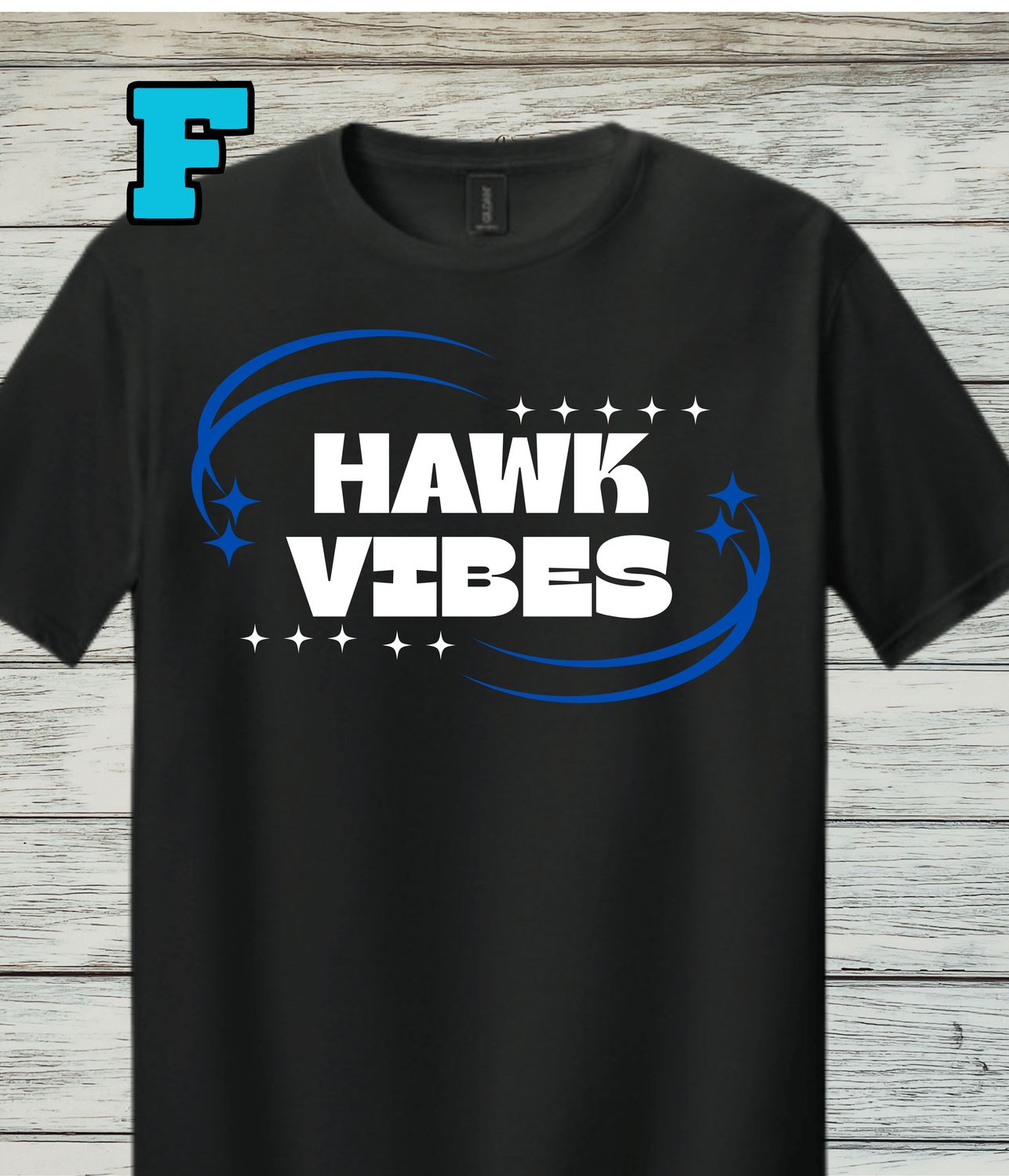 Hawkins Design F- Softstyle Short-Sleeved Cotton Tee