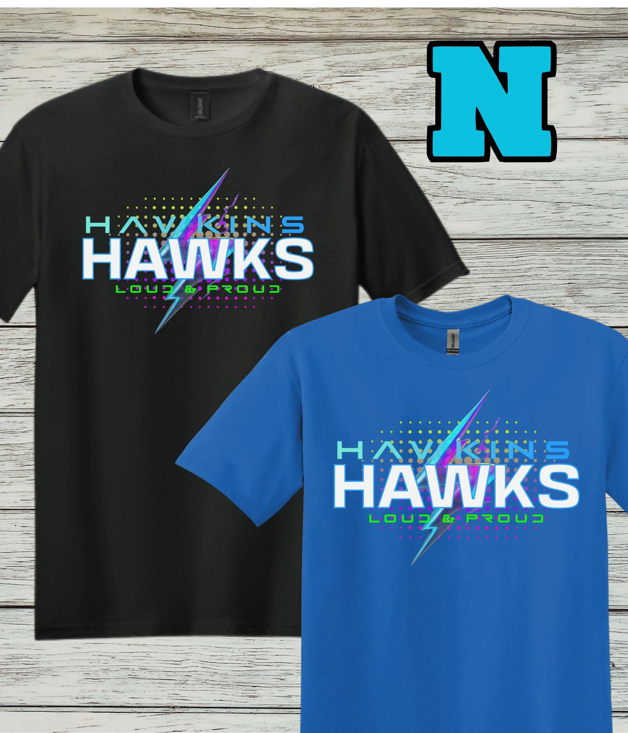 Hawkins Design N- Softstyle Cotton Short-Sleeved Tee