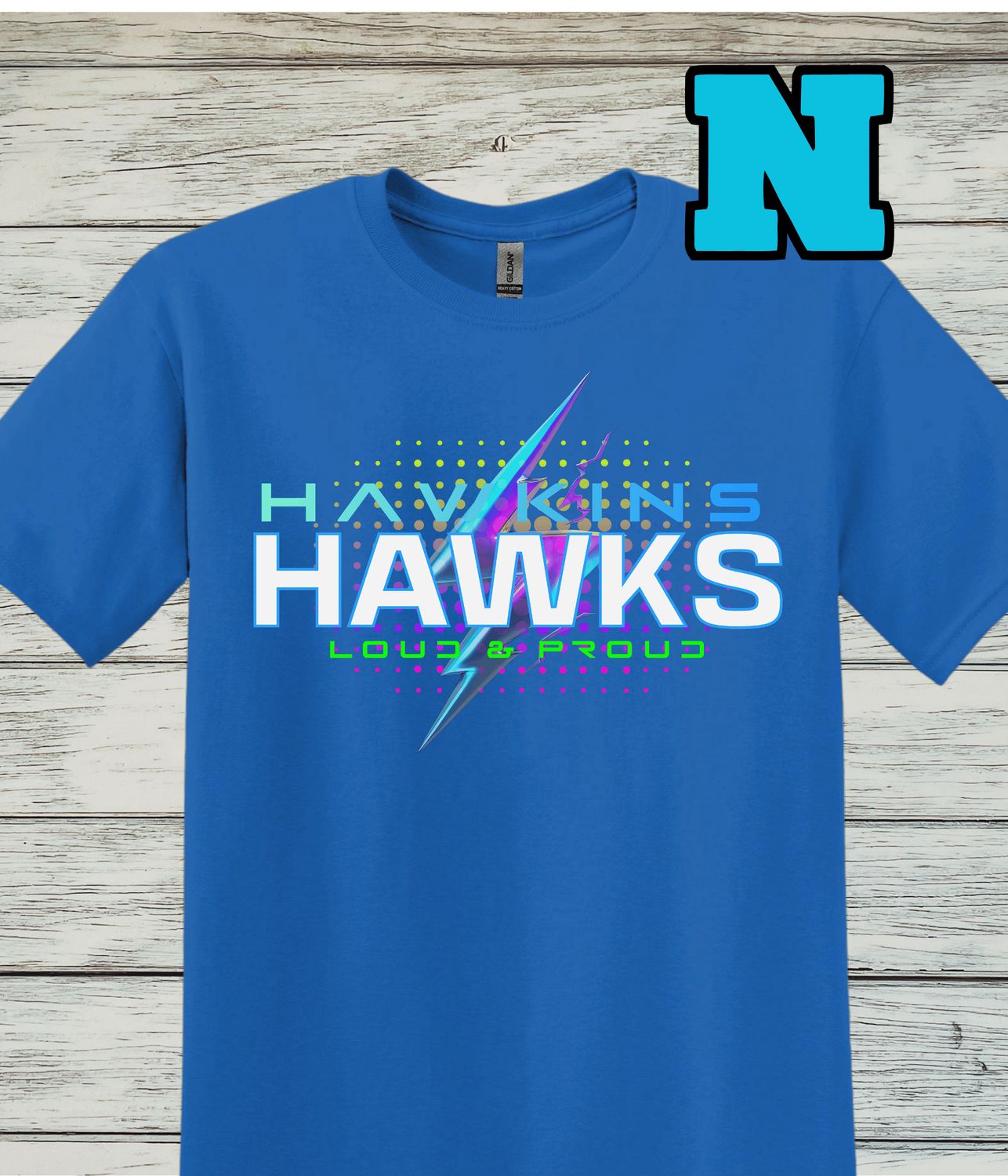 Hawkins Design N- Softstyle Cotton Short-Sleeved Tee