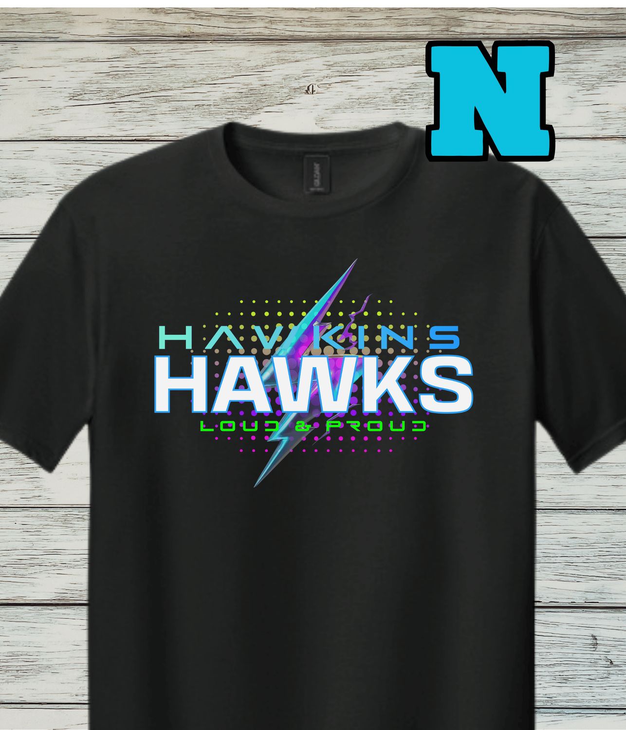 Hawkins Design N- Softstyle Cotton Short-Sleeved Tee