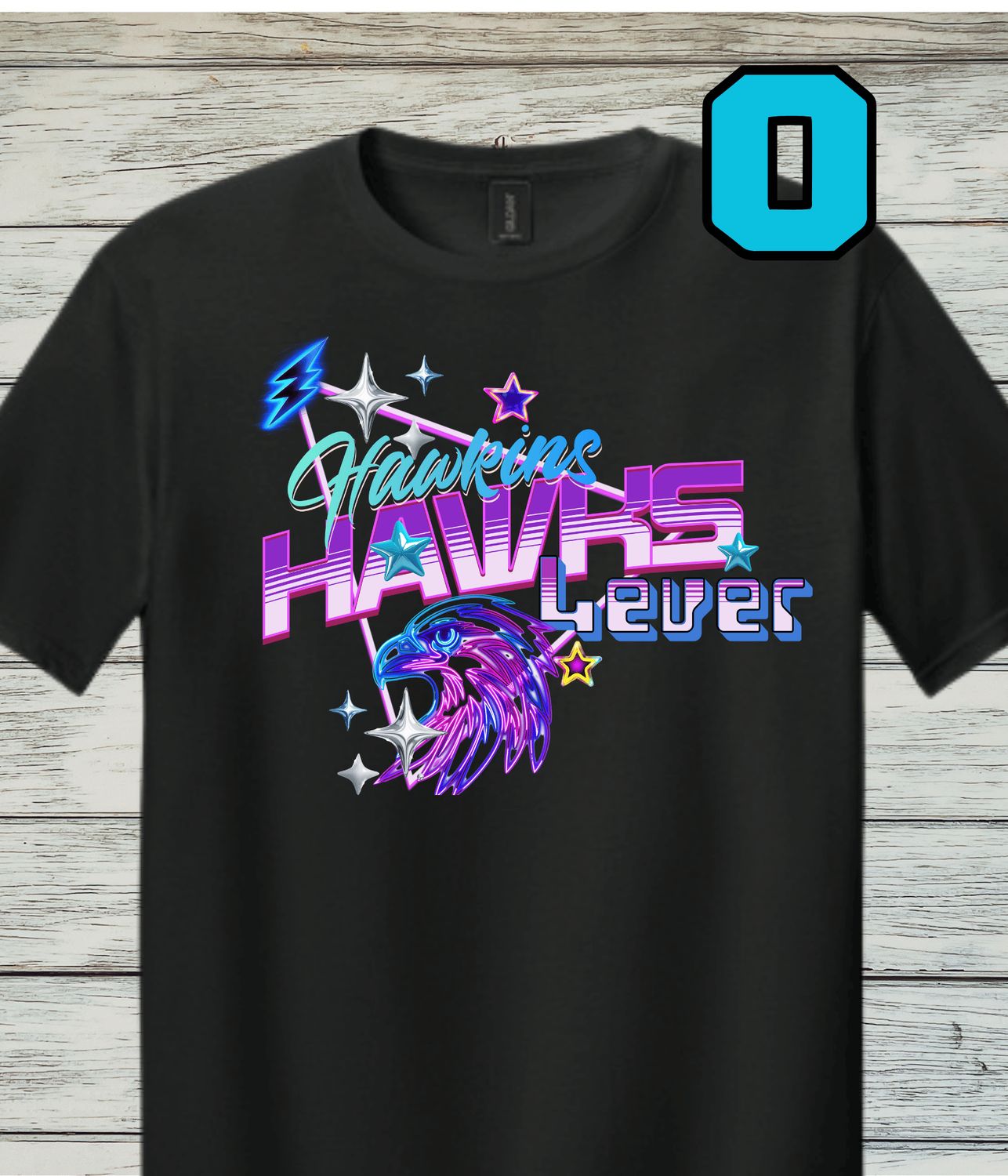 Hawkins Design O- Softstyle Cotton Short-Sleeved Tee
