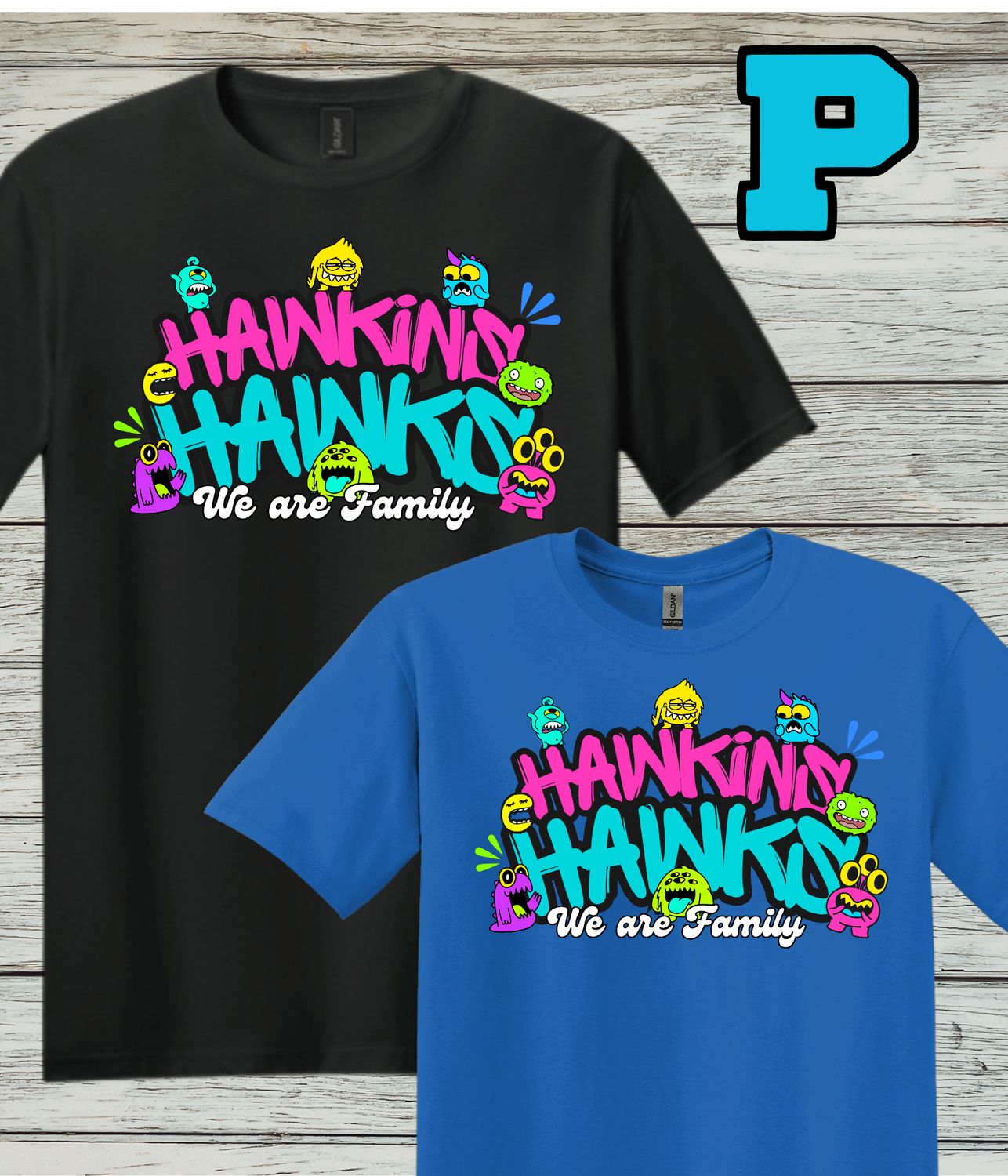 Hawkins Design P- Softstyle Cotton Short-Sleeved Tee