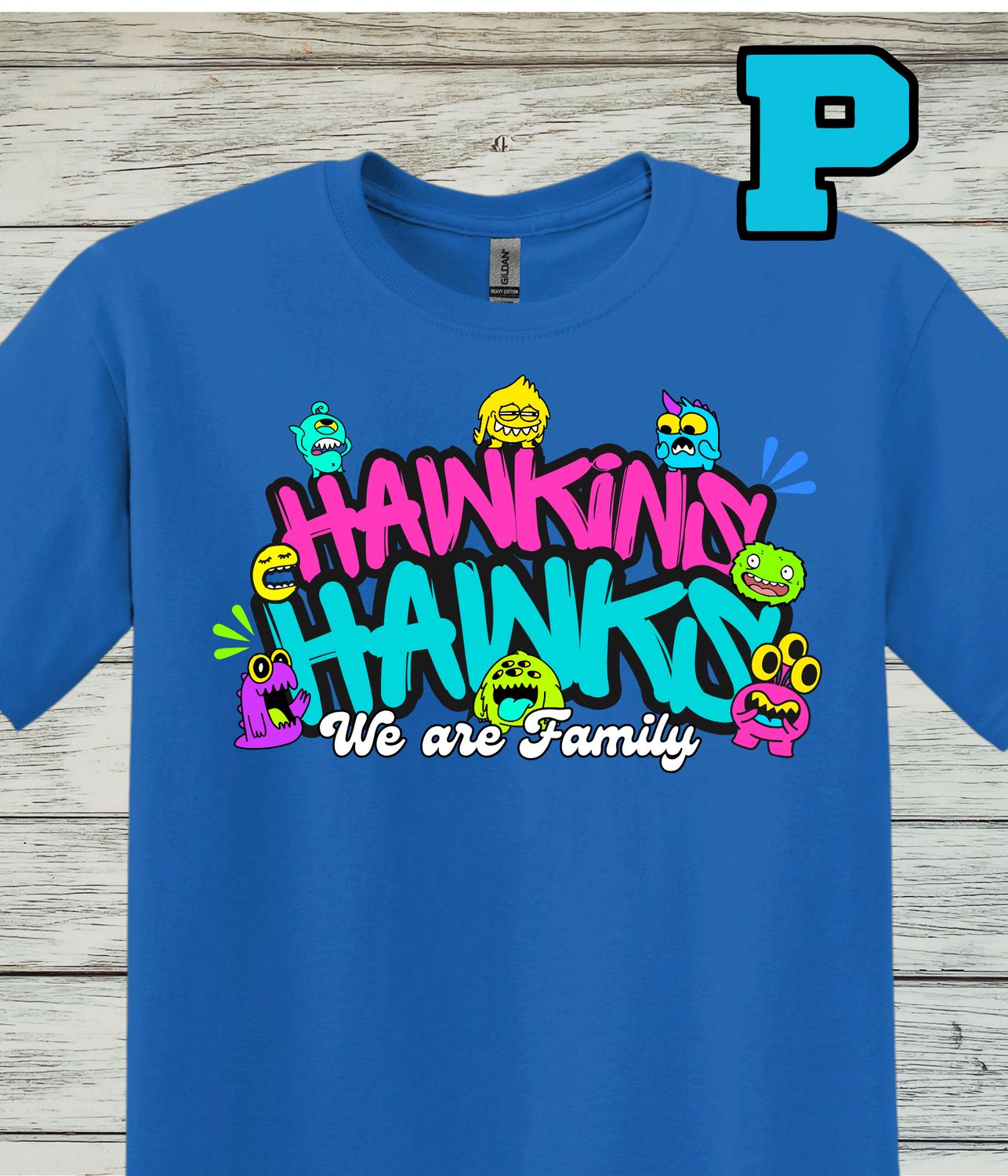 Hawkins Design P- Softstyle Cotton Short-Sleeved Tee