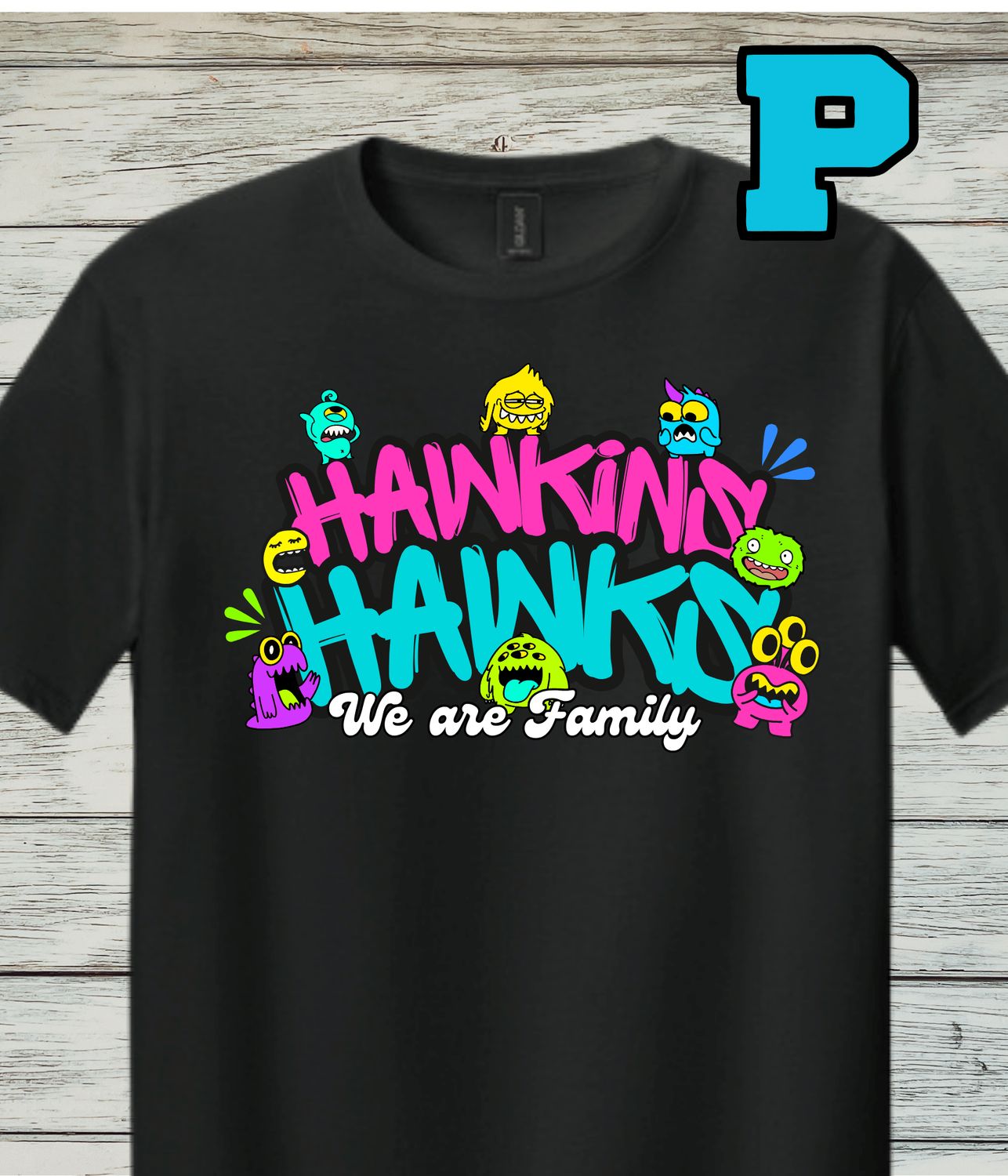 Hawkins Design P- Softstyle Cotton Short-Sleeved Tee