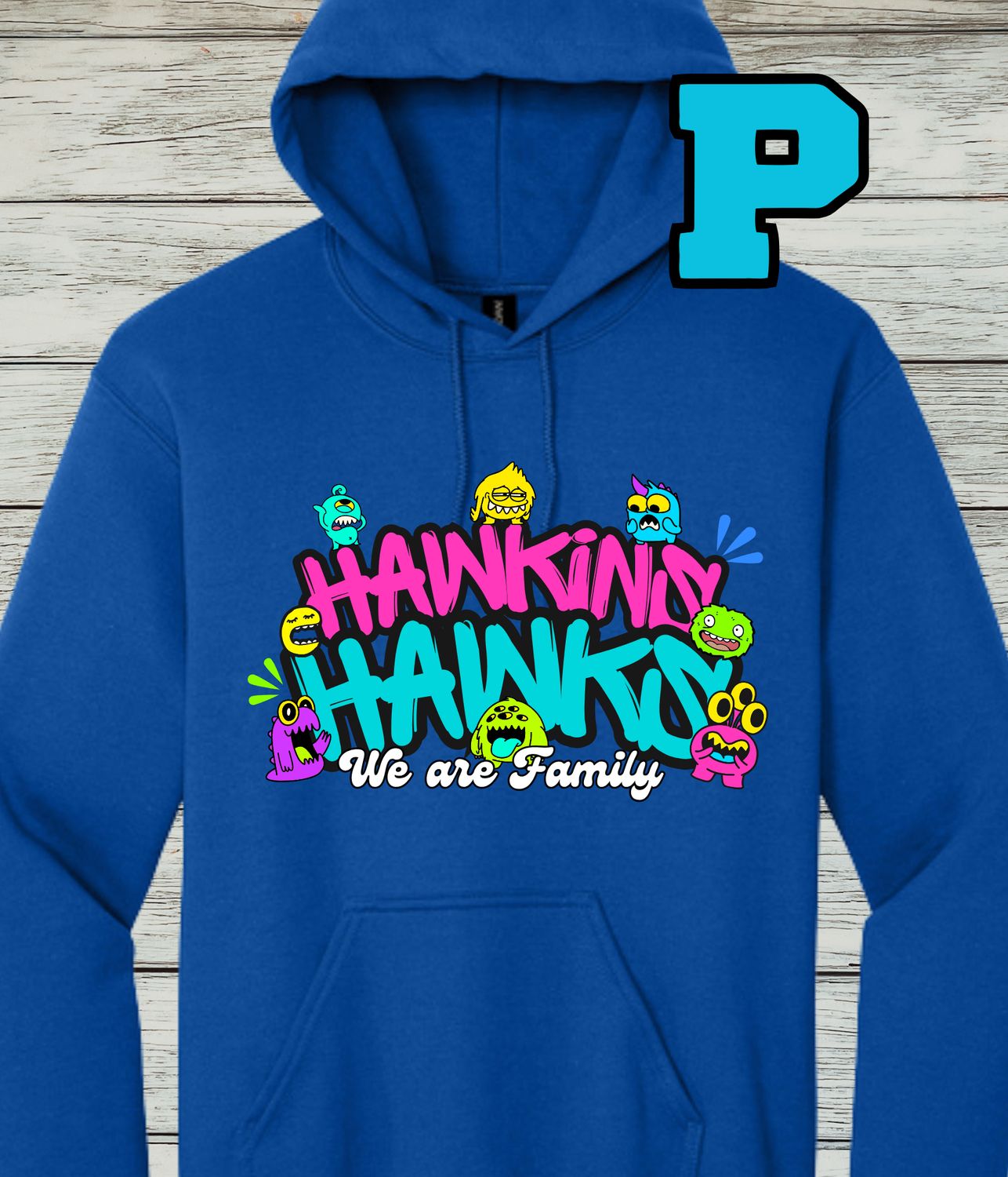 Hawkins Design P- Hoodie Sweatshirt