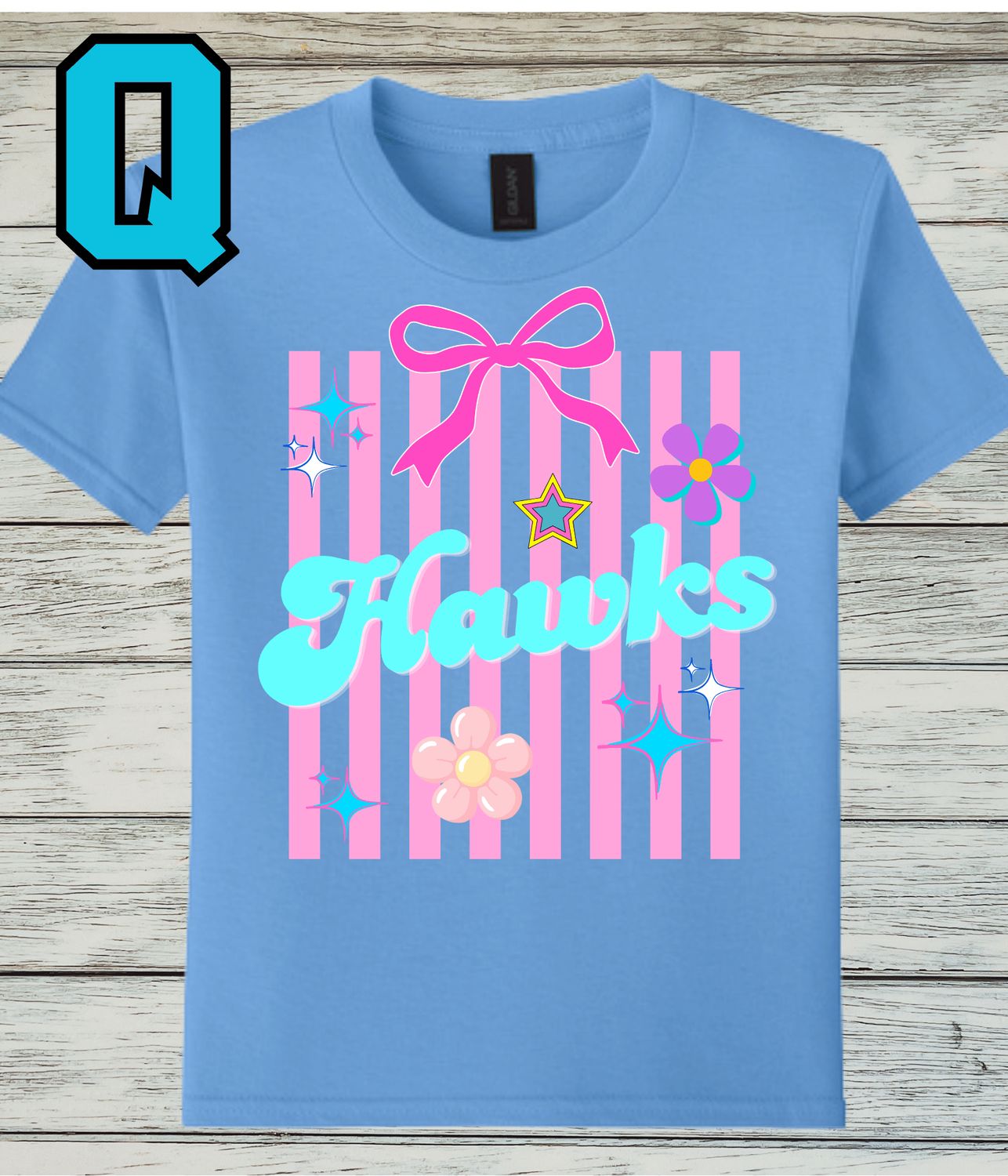 Hawkins Design Q- Softstyle Cotton Short-Sleeved Tee