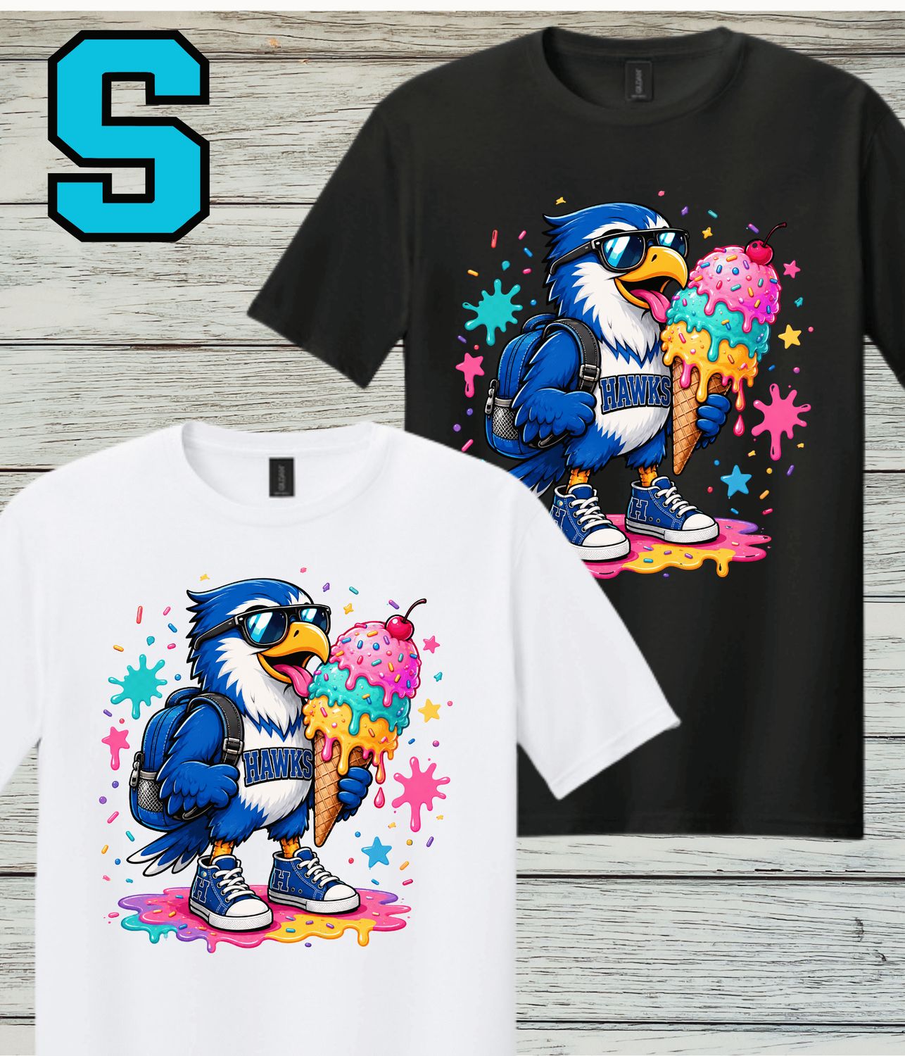 Hawkins Design S- Softstyle Cotton Short-Sleeved Tee