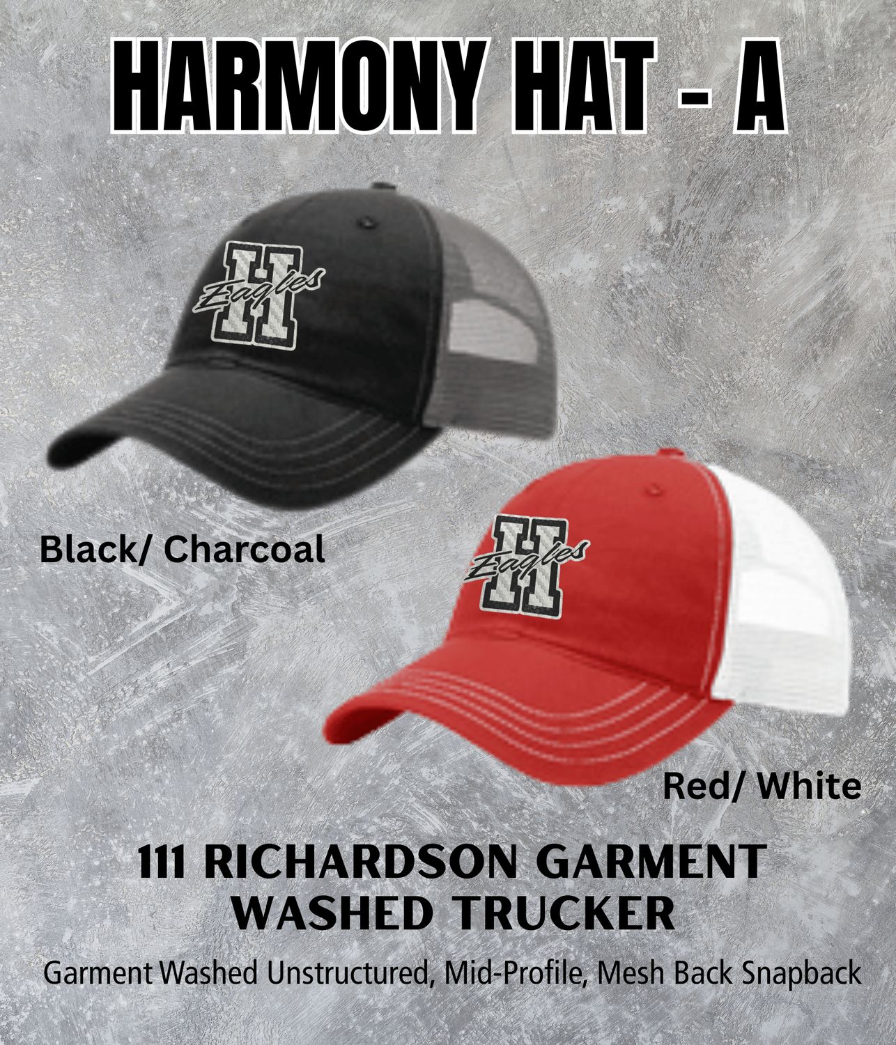Harmony Richardson 111 Garment Washed Trucker Hat
