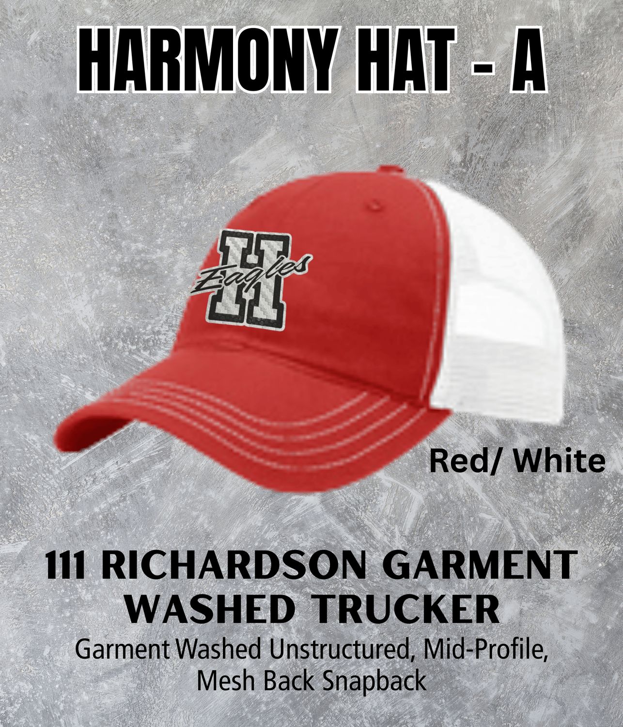 Harmony Richardson 111 Garment Washed Trucker Hat