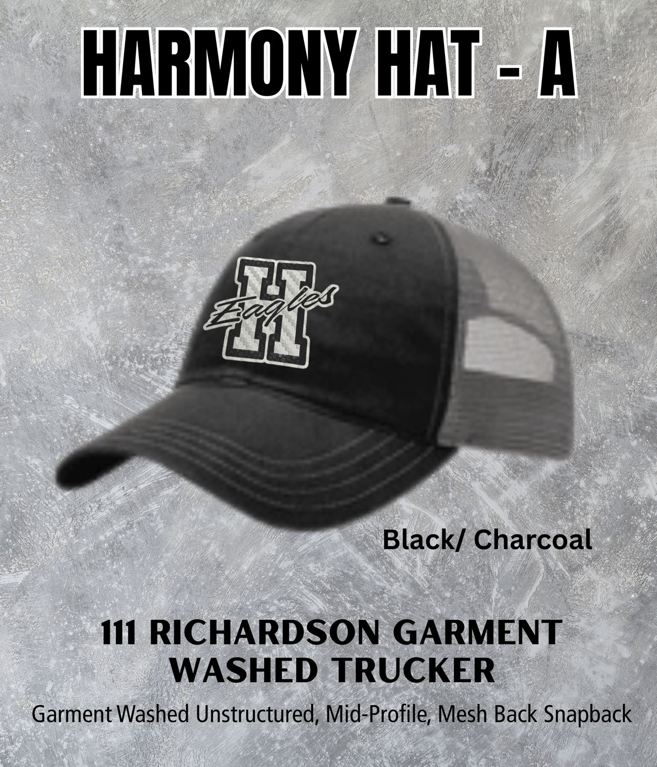 Harmony Richardson 111 Garment Washed Trucker Hat