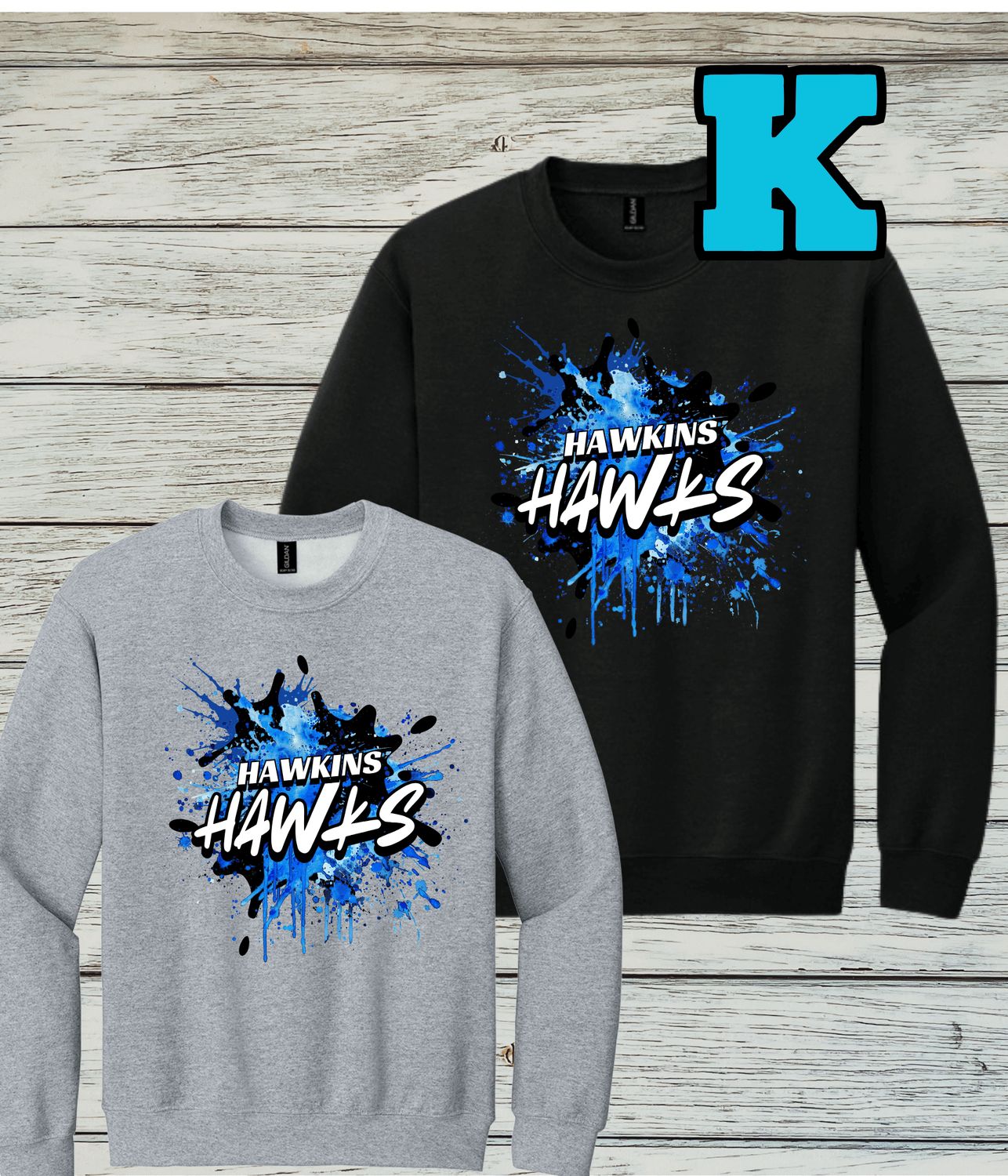 Hawkins Design K- Crewneck Sweatshirt