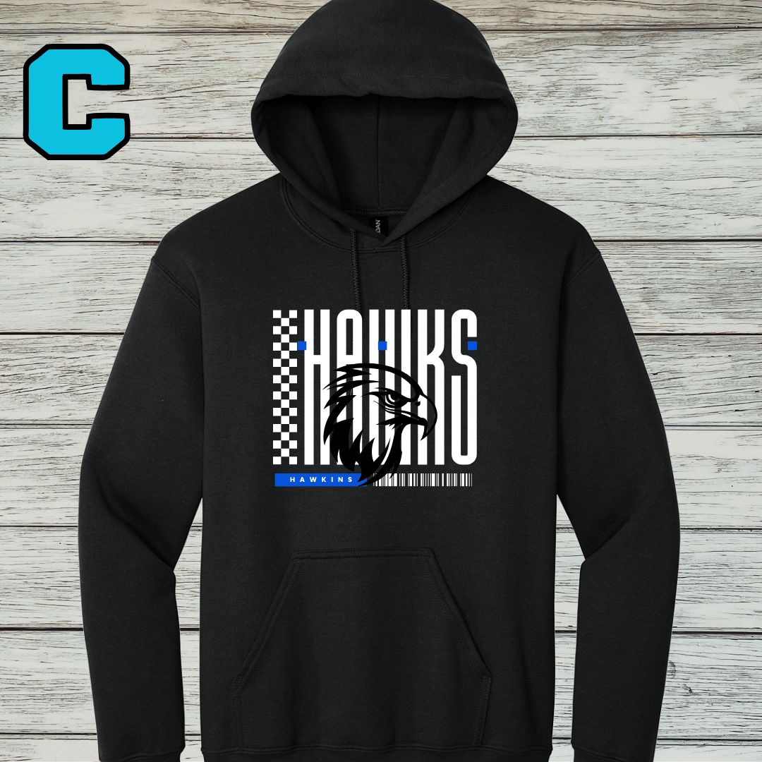 Hawkins Design C- Hoodie Sweatshirt
