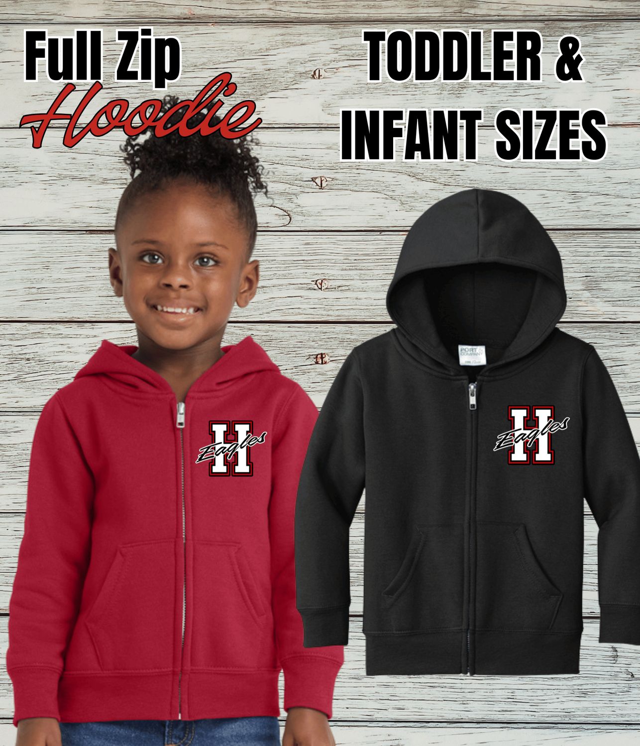Harmony Logo Full Zip with Hood- Toddler and Infant