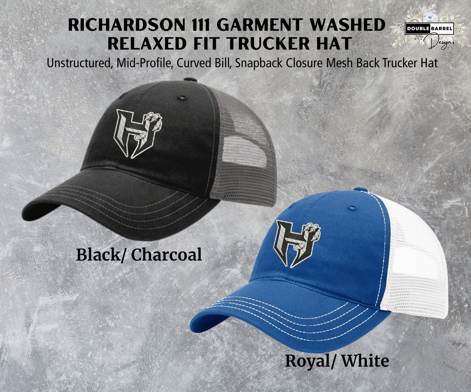 Hawkins Hats - Richardson 111 Garment Washed Trucker