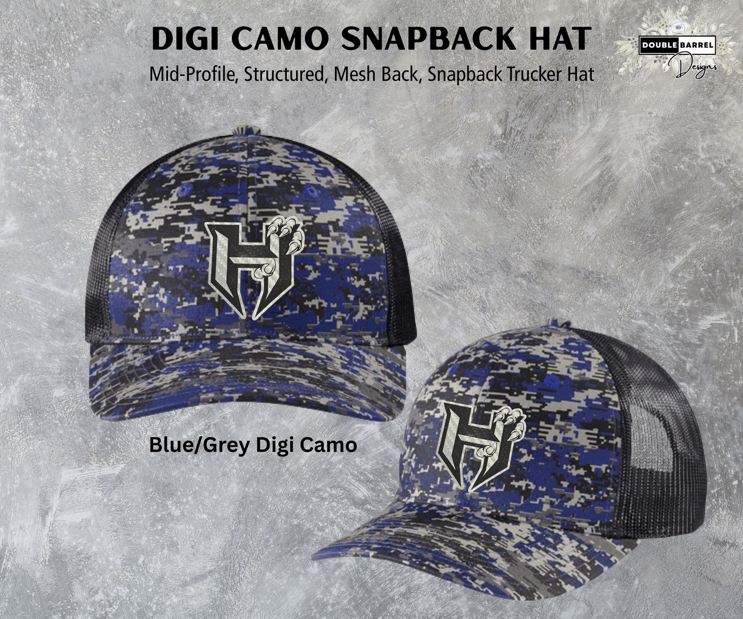 Hawkins Hat - Digi Camo Snapback