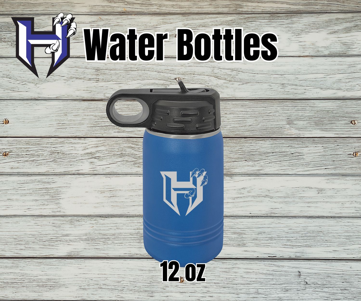 Hawkins Insulated Water Bottle, Color: Royal Blue, Size: 12 oz.