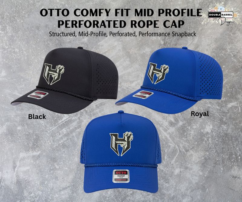 Hawkins Hats - Otto Comfy Fit Perforated Performance Rope Cap