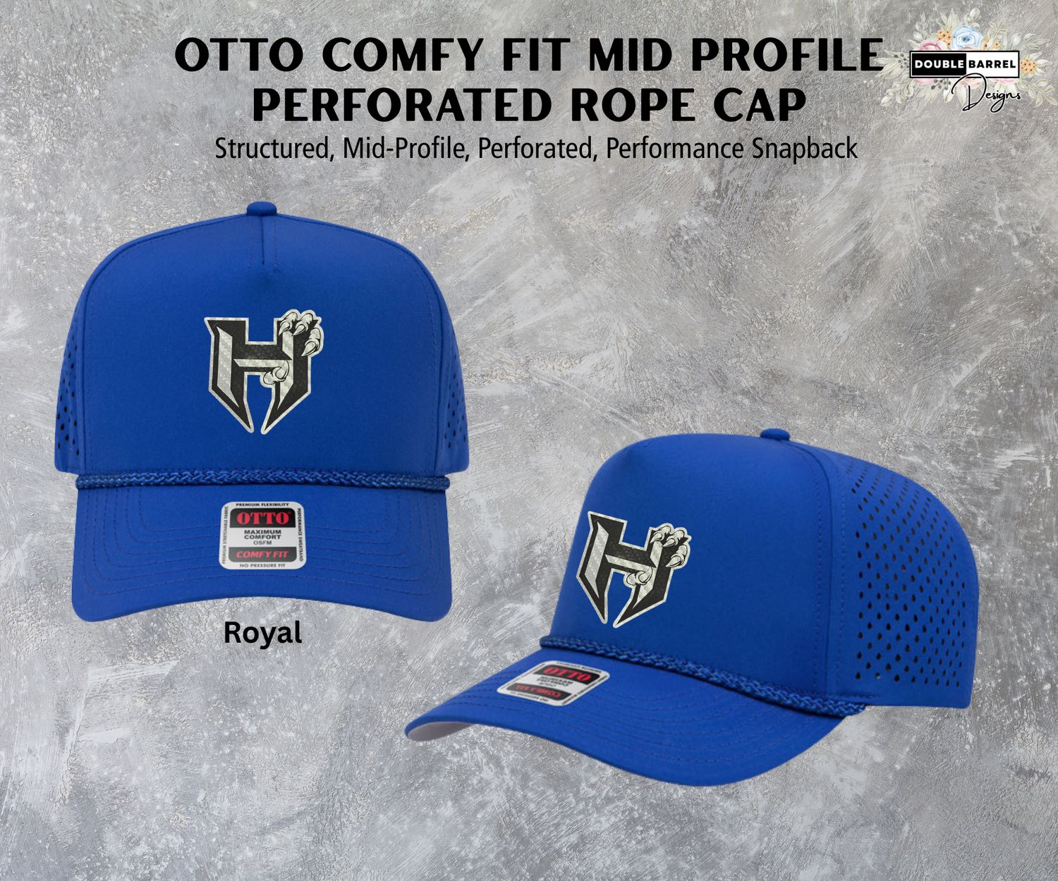 Hawkins Hats - Otto Comfy Fit Perforated Performance Rope Cap