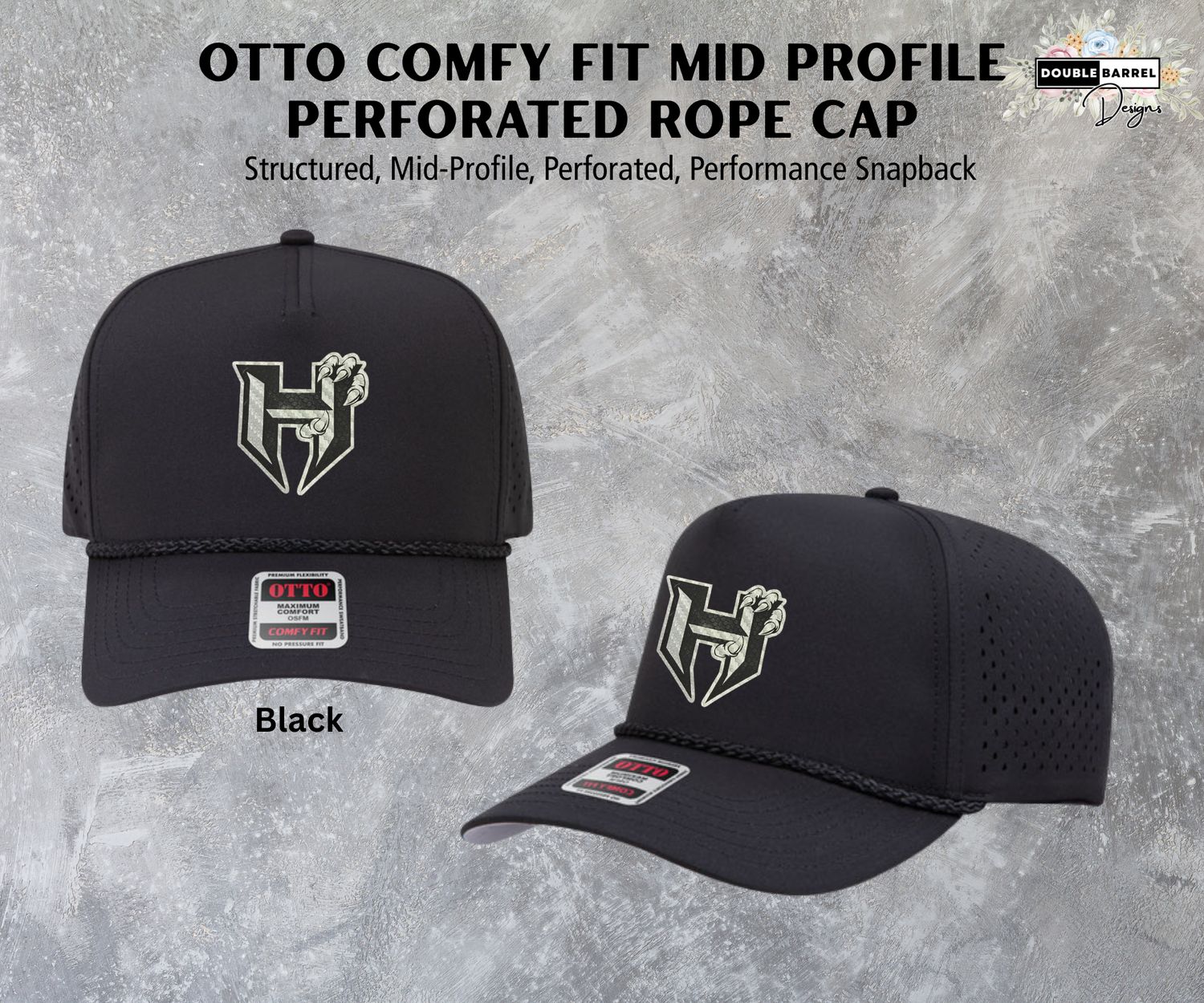 Hawkins Hats - Otto Comfy Fit Perforated Performance Rope Cap