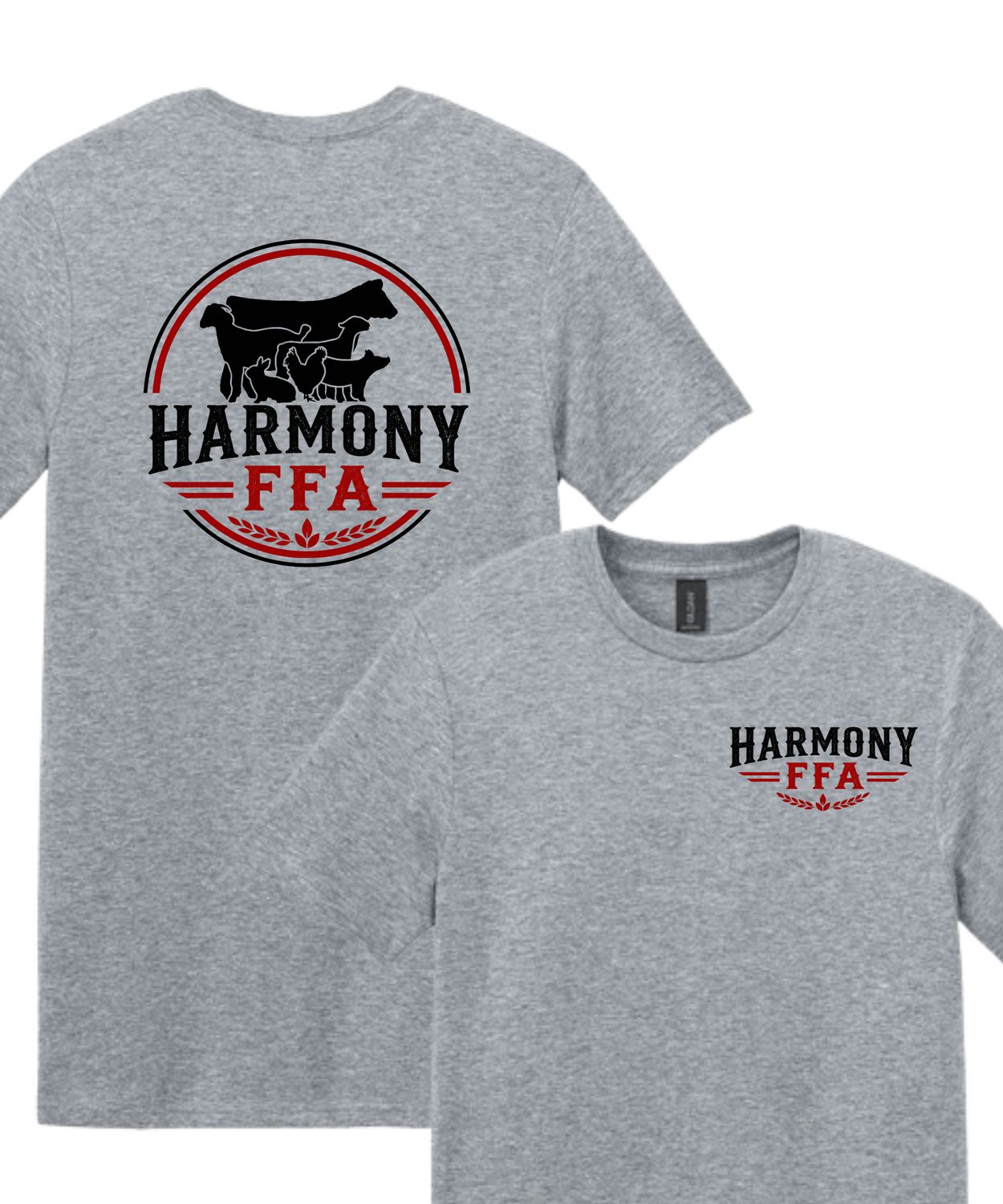 Harmony FFA Softstyle Short-Sleeved Tee Design #1 (2-sided)
