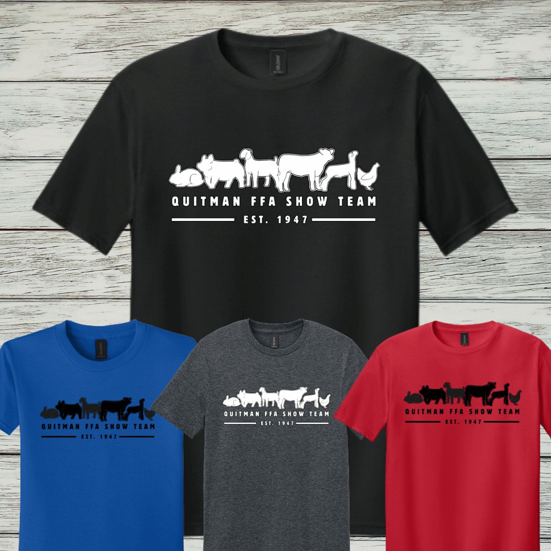 Quitman FFA Short-Sleeved Show Team Shirt- Gildan