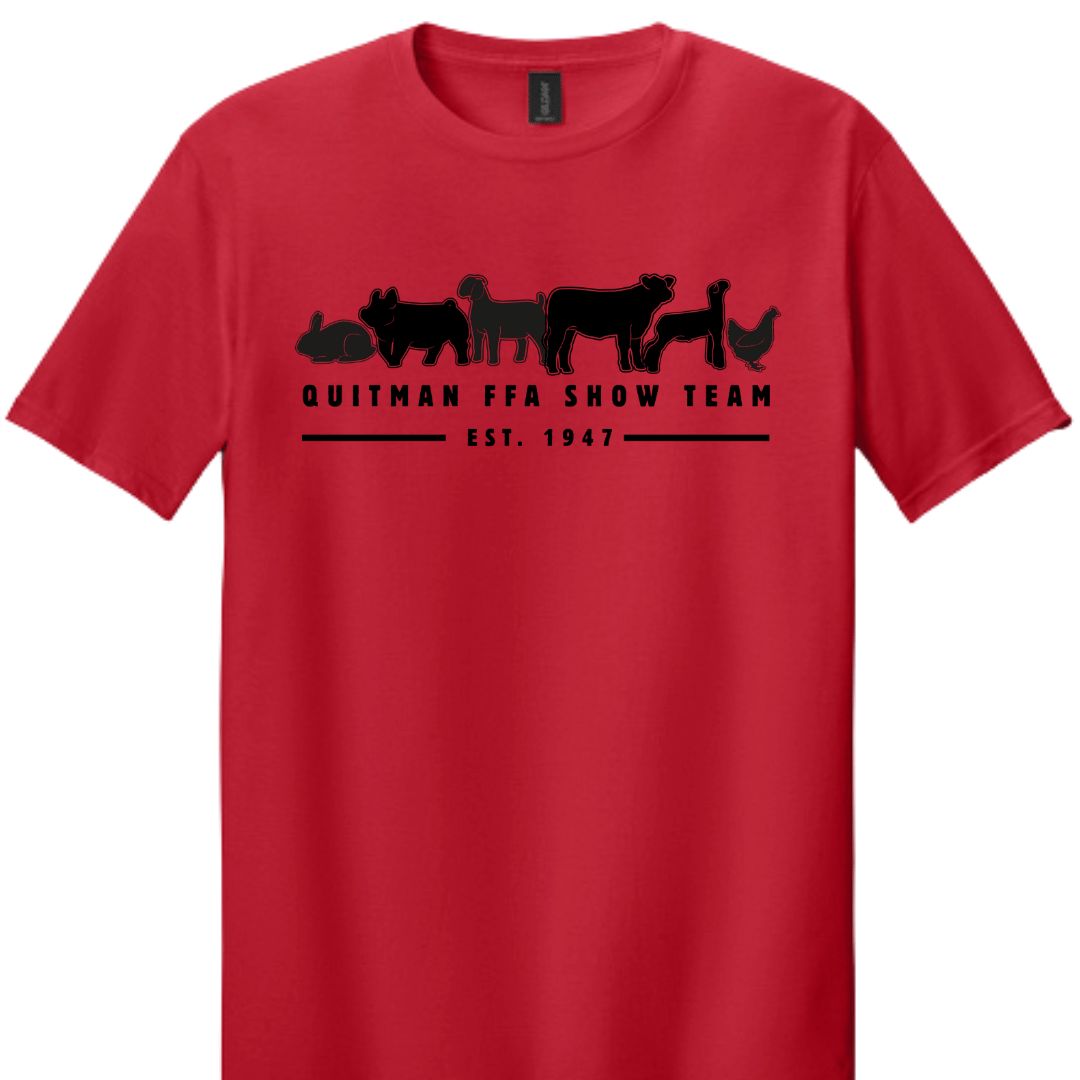 Quitman FFA Short-Sleeved Show Team Shirt- Gildan