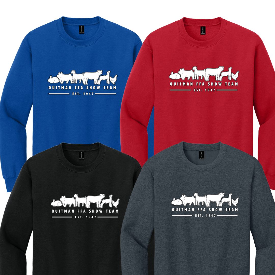 Quitman FFA Show Team Crewneck Sweatshirt