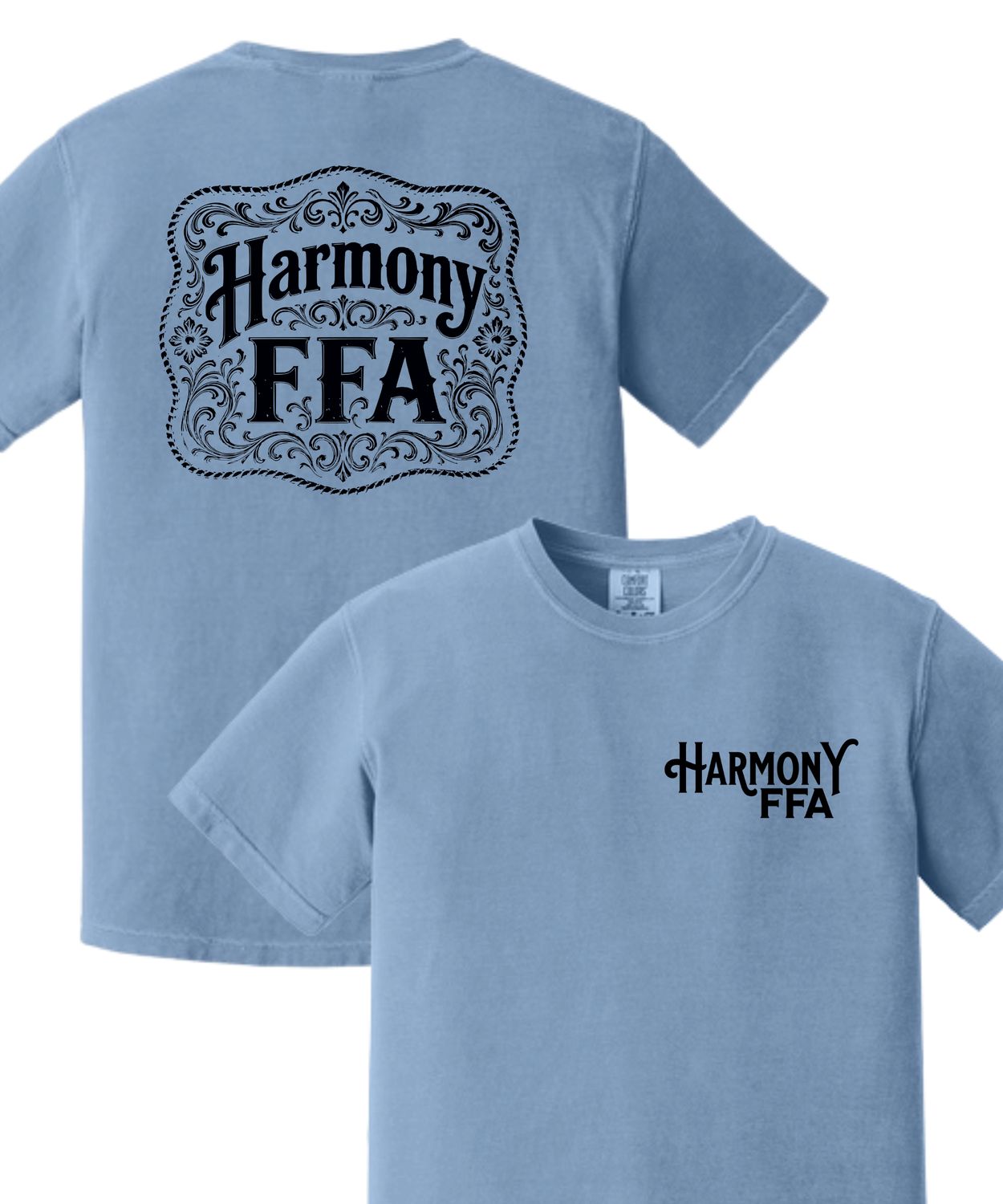 Harmony FFA Comfort Colors Short-Sleeved Tee Design #5 (2-sided)