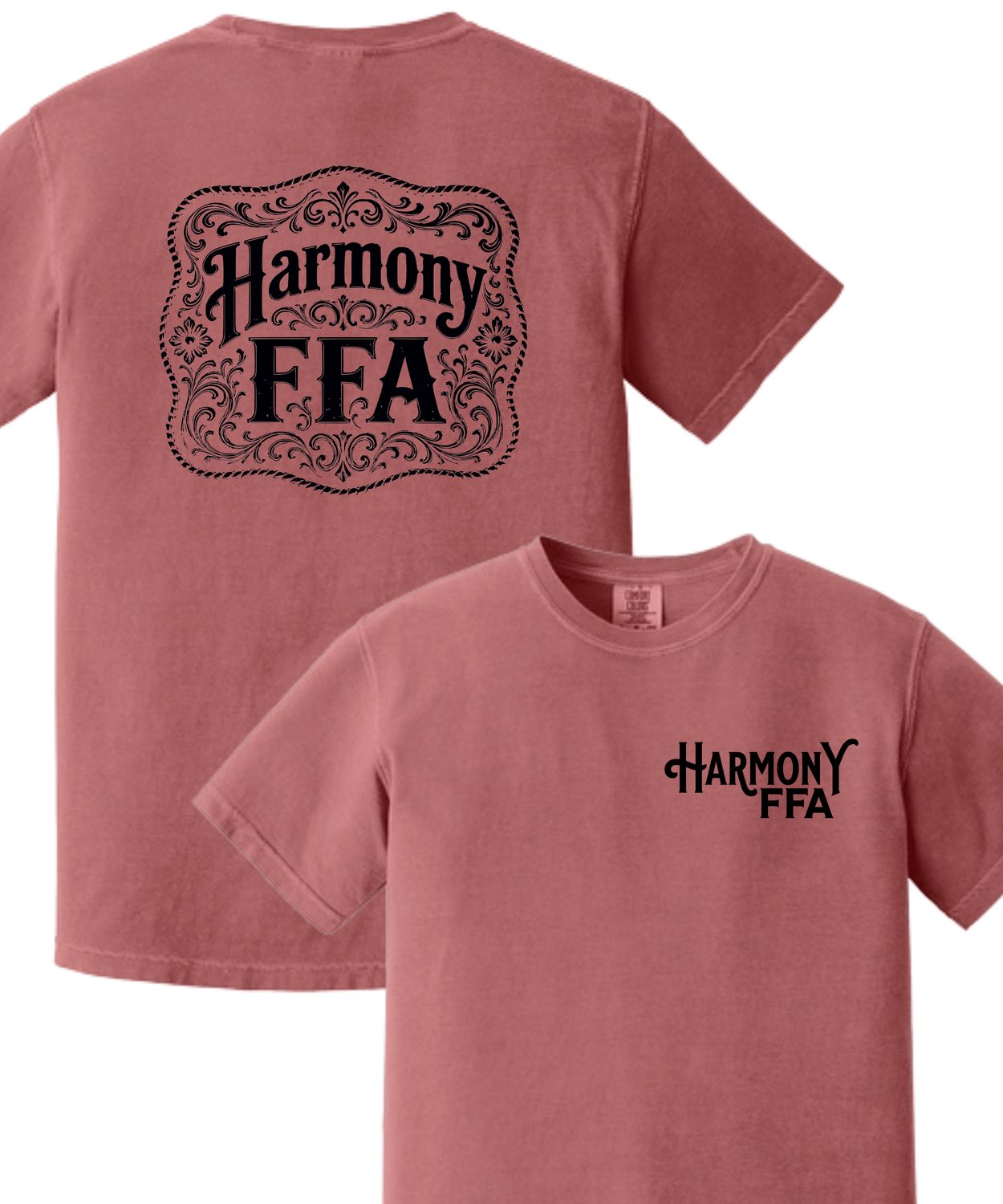 Harmony FFA Comfort Colors Short-Sleeved Tee Design #5 (2-sided)