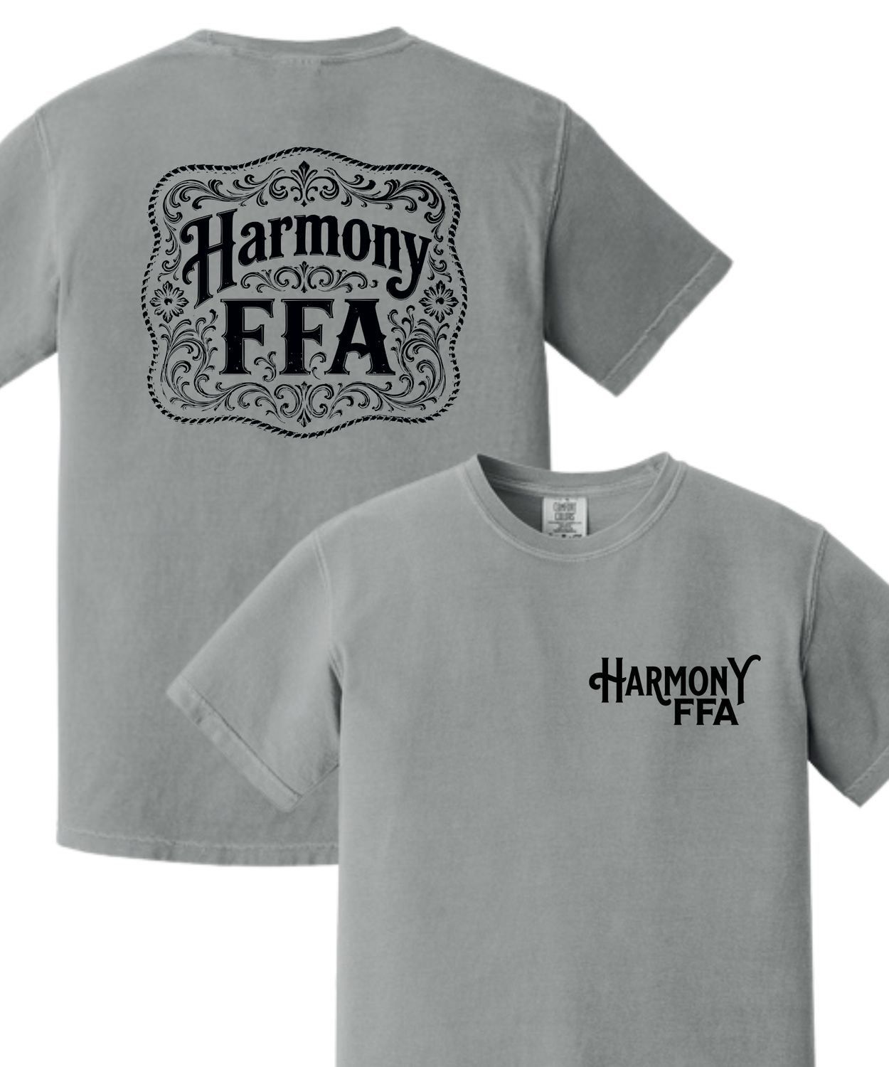 Harmony FFA Comfort Colors Short-Sleeved Tee Design #5 (2-sided)
