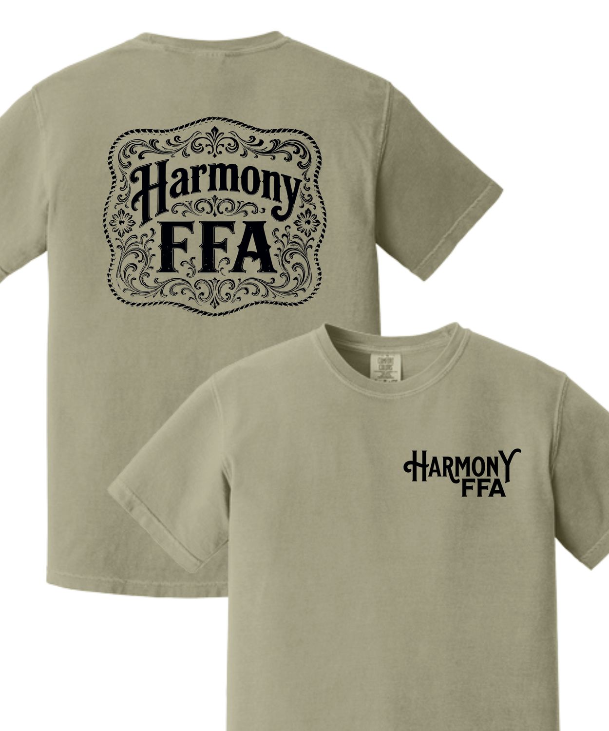 Harmony FFA Comfort Colors Short-Sleeved Tee Design #5 (2-sided)