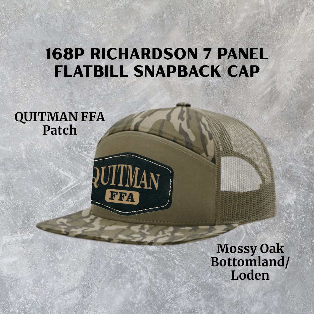 Quitman FFA Richardson 168P Flatbill Camo Snapback Hat