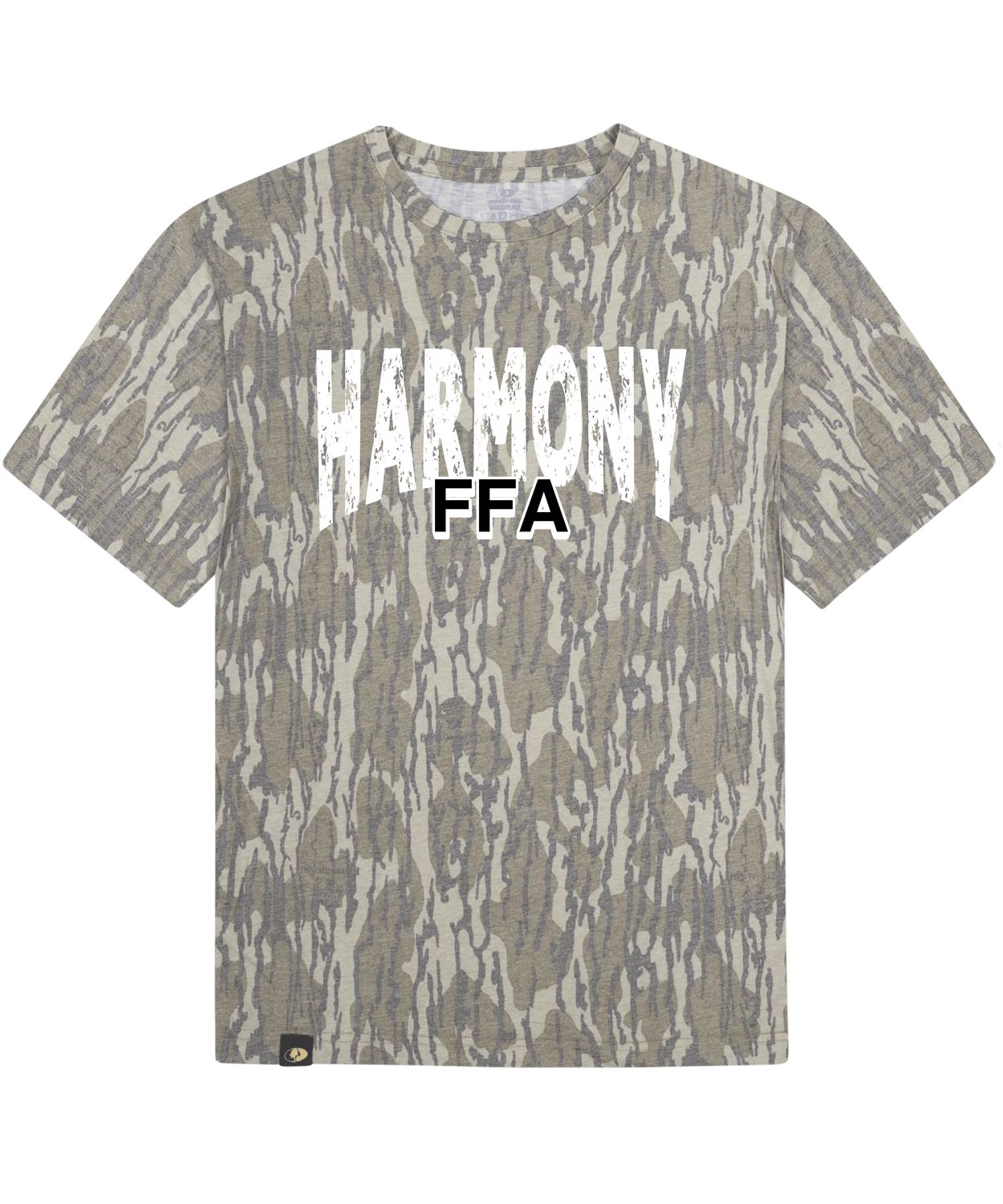 Harmony FFA Mossy Oak Bottomland Washed Out Camo Tee