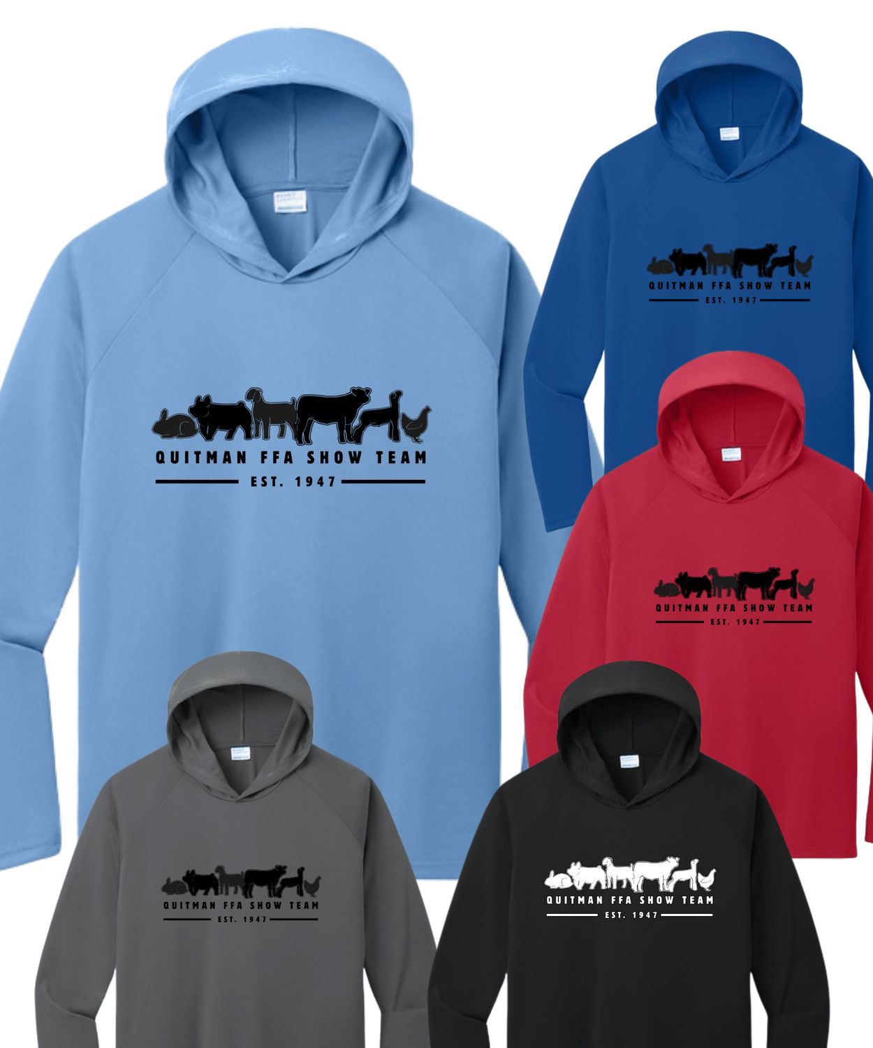 Quitman FFA- Show Team Performance Hooded Tee