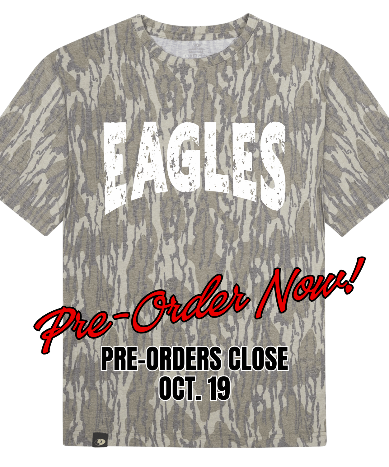 Harmony Mossy Oak Bottomland Washed Out Camo Tee