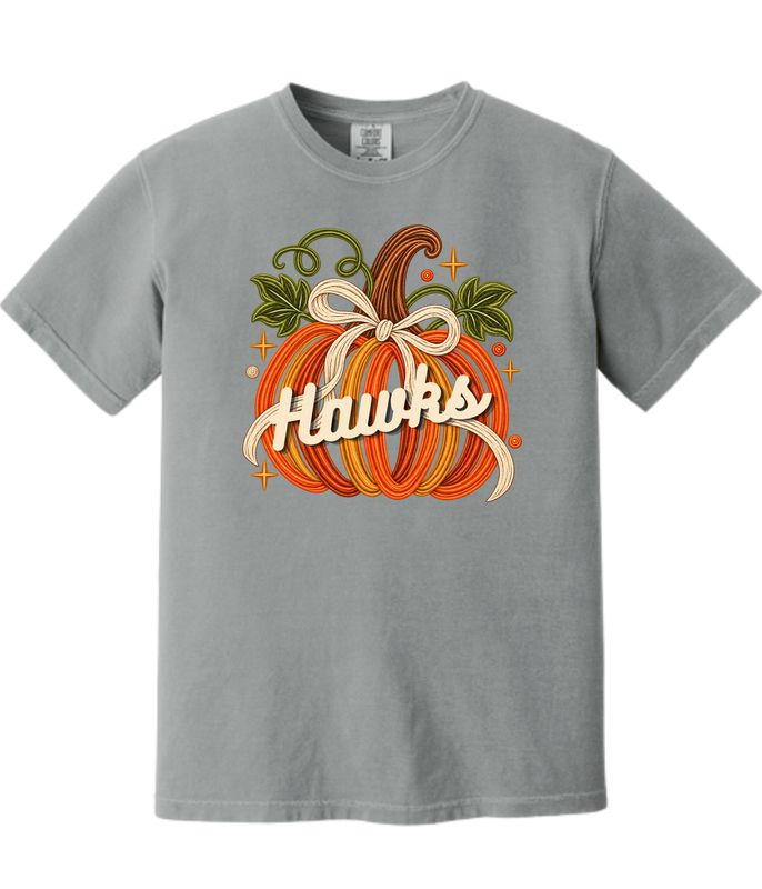 Hawkins Fall Design 9 -Short-Sleeved Tee- Granite