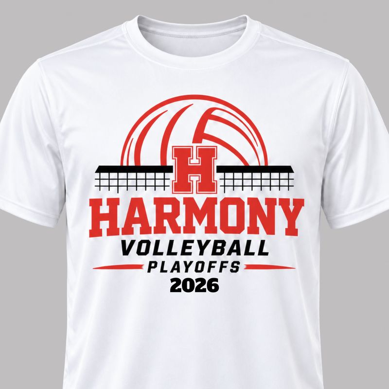 Harmony Volleyball Performance Tee- Playoffs 2026