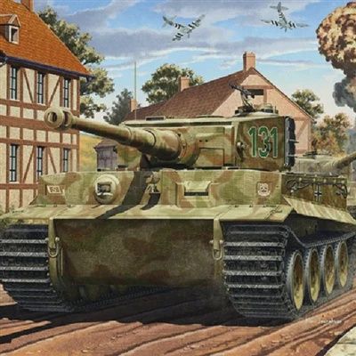Academy Tiger I Mid Version Tank Normandy Invasion (ACY13287)