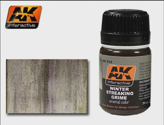 AK Interactive Winter Streaking Grime Enamel Paint 35ml Bottle (AKI14)