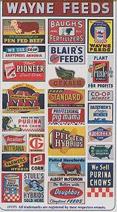 All Scale Miniatures Vintage Feed &amp; Seed, Storefront &amp; Advertising Signs (184-135)