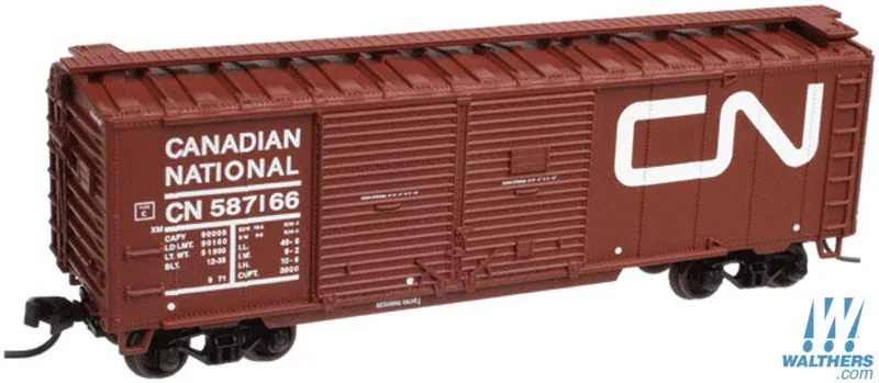 Altas 40' Double Door Boxcar RTR Canadian National #587166 (Boxcar Red, Large Noodle Logo) (ATL50001272)