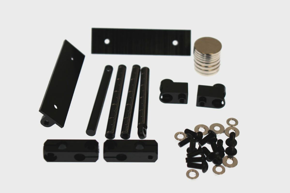 Aluminum Magnetic Body Mount Set for 1/10 Drift Cars (Full Post) Black (RCE1032)