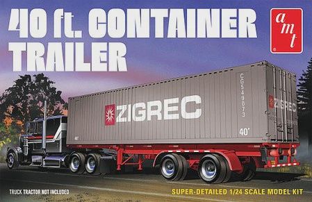 AMT 1/24 40' Semi Container Trailer (AMT1196)