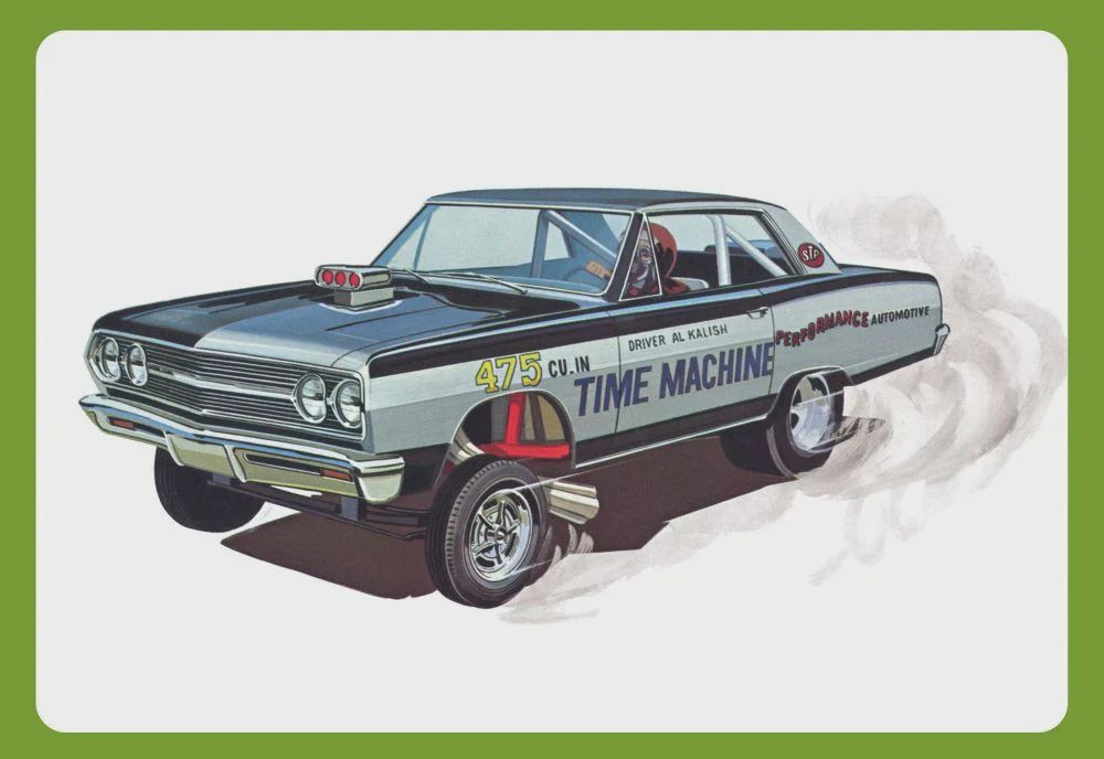 AMT 1/25 1965 Chevy Chevelle AWB Time Machine (AMT1302)