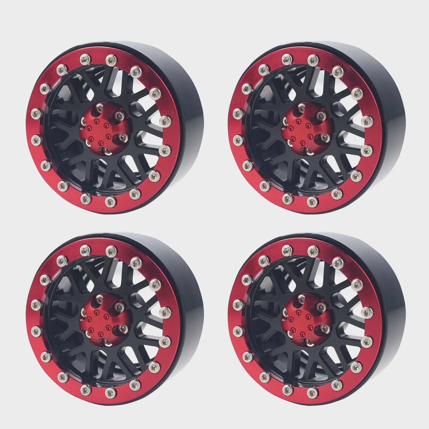 4 Pcs 1.9 Inch Bead-loc Wheels Aluminum
