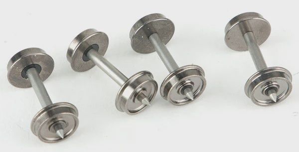 33" Turned Metal RP-25 Wheelsets -- With Metal Axles pkg(100) (920-2304)